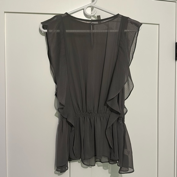 NWOT. Sheer Grey Xhilaration Blouse. Size XS. - Picture 1 of 4